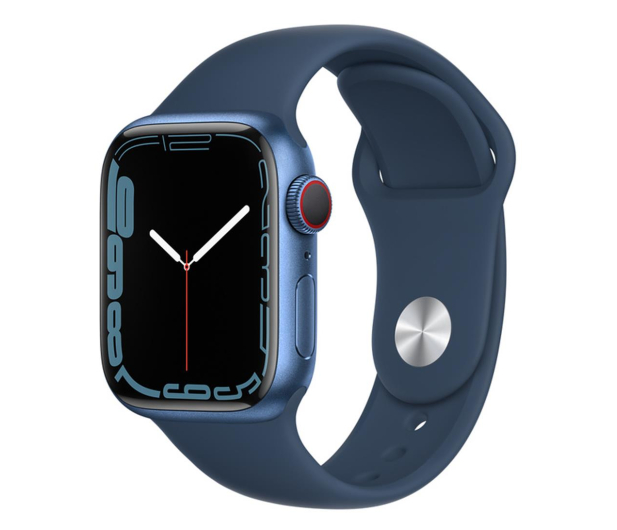 Apple Watch 7 41/Blue Aluminum/Abyss Blue Sport LTE - 686494 - zdjęcie